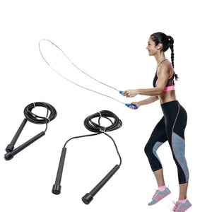 050 Speed Skipping Rope Jump Rope With Pvc Handle Sports Skipping Rope Jump Rope For Weight Loss Fitness Sports Exercise Workout For Men Women Boys  Girls 3mtr.