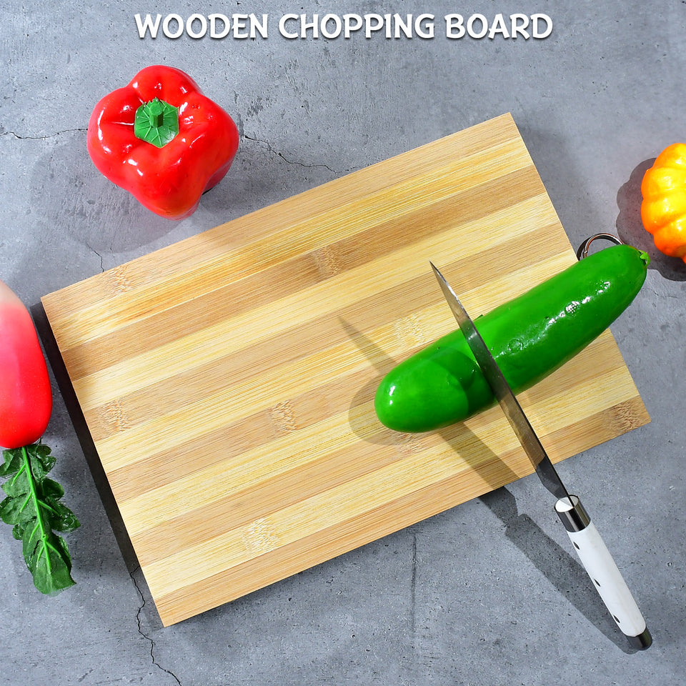 2193 Natural Wood Chopping Cutting Board For Kitchen Vegetables Fruits  Cheese Bpa Free.