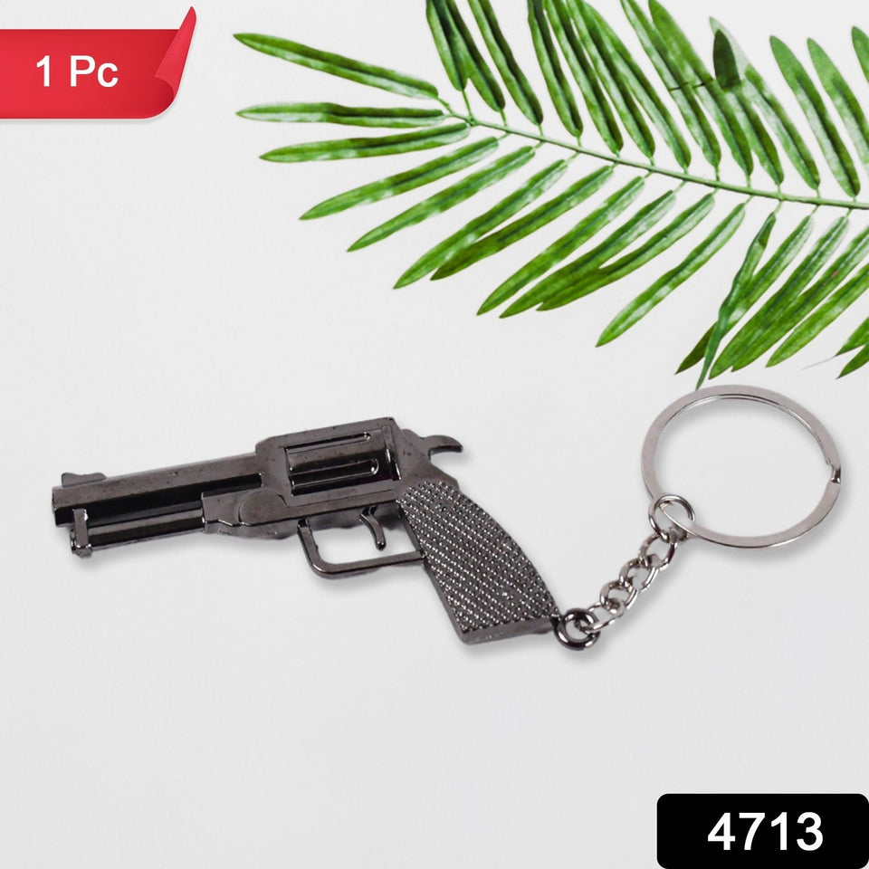 Gun Keychain Metal Weapon Key Rings Pendant for Men, Birthday Gifts (1 Pc)