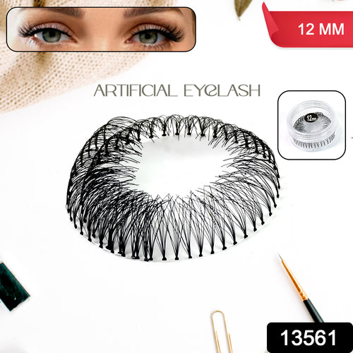 Artificial  Fake Eyelash Extensions Natural  Lightweight (1 Pc  12 Mm)