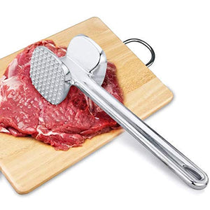 1595 Double Side Beaf Steak Mallet Meat Hammer Tool Aluminium High Quality Tool For Home  Restaurant Use