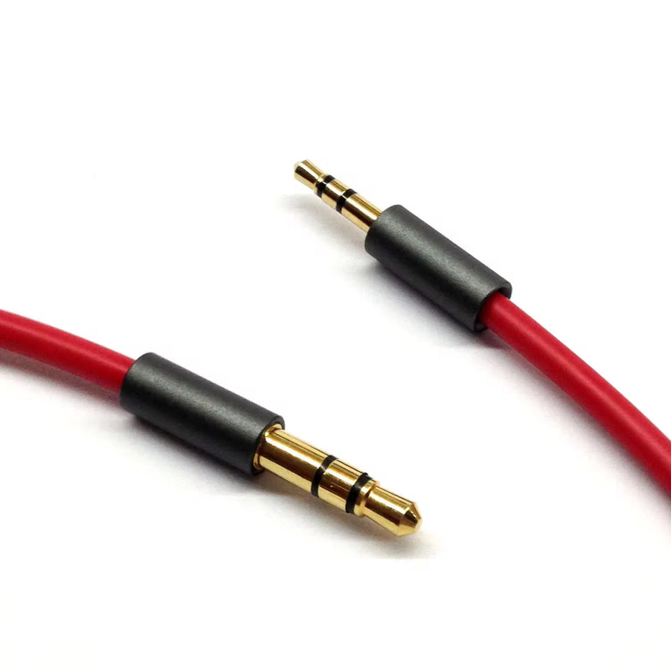 Aux Cable 3.5mm Gold-plated Pin For Mobile And Tablet Home Car (1 Pc  1000mm)