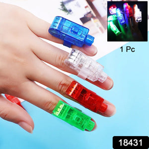 Light up Finger Tips, Clear Mini Rings, LED Glow Ring with Elastic Band (1 Pc)