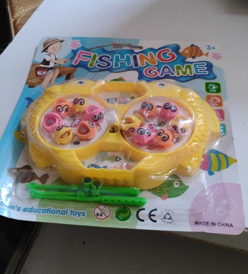 Fishing Game for Kids, Include 12 Pieces Fishes and 2 Fishing Rod, (1 Set)