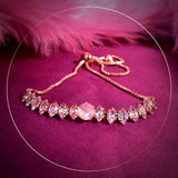 Stones Plated Flexible Bracelet