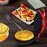 Mini Waffle Maker Machine Waffle Iron Home Appliances Kitchen Gift Easy To Clean On-stick Surfaces Perfect Breakfast Dessert Sandwich Pan Cakes Paninis  Other Snacks Machine