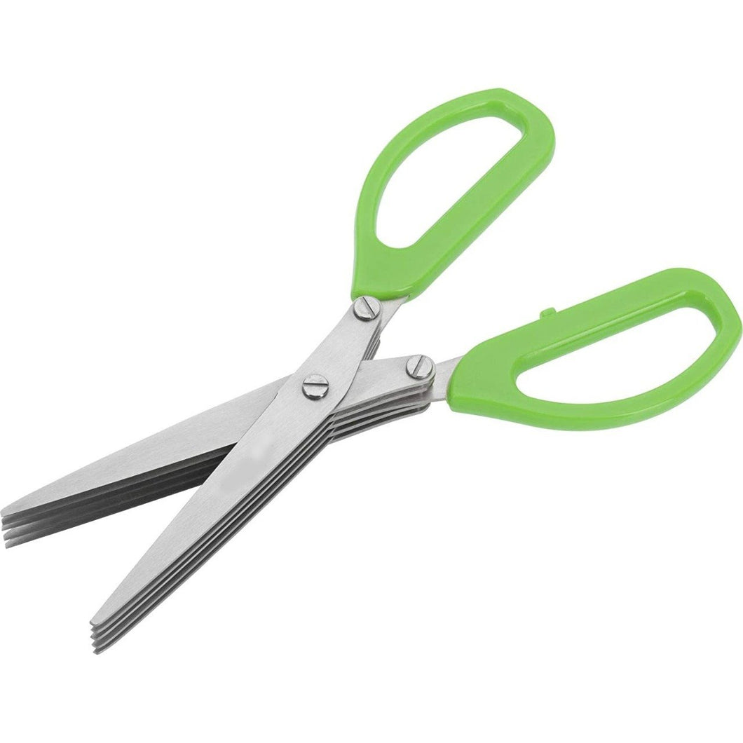 1563 Multifunction Vegetable Stainless Steel Herbs Scissor With 5 Blades