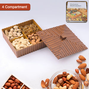 Plastic Multipurpose Dry Fruit Chocolates Mouth Box (1 Pc)