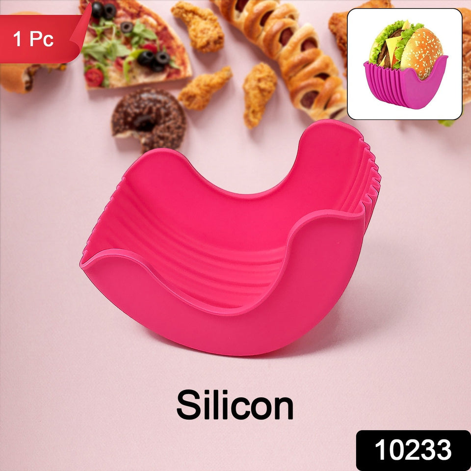 Silicone Burger Holder Snack Holder Reusable Burger Holder