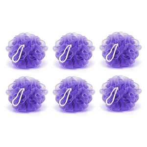 6074 Bath Shower Loofah Sponge Pouf Body Scrubber (Pack Of 6pcs)