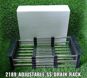 Stainless Steel Expandable Kitchen Sink Dish Drainer