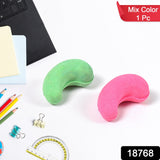 Cashew Nut Eraser Rubber Erasers (1 Pc / Mix Colour & Design)