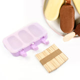 10031 Silicone Popsicle Molds Ice Pop Maker Molds With Lids And Sticks For Kids Diy Homemade Ice Cream (With 50 Sticks)