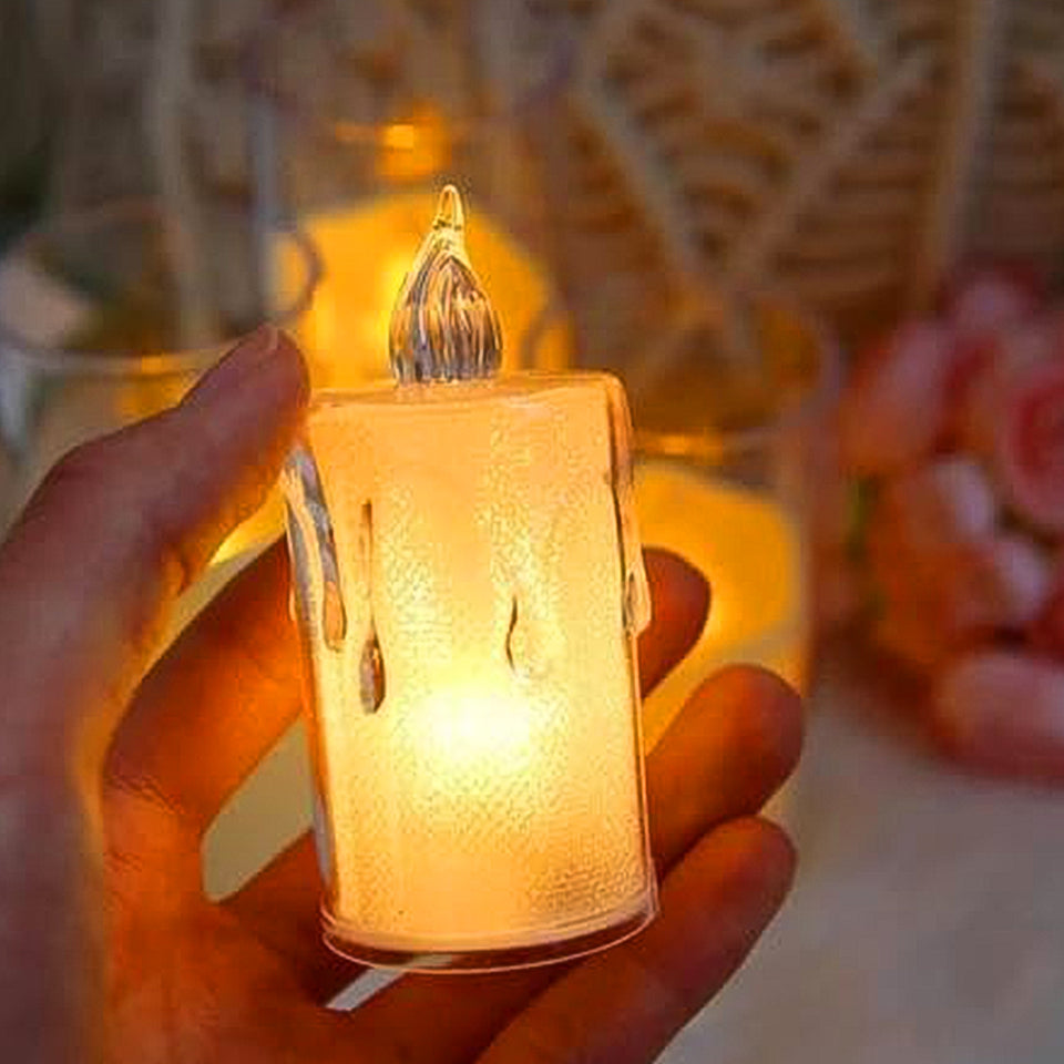 6240a Simple Candles For Home Decoration Crystal Candle Lights