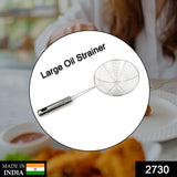 2730 Large Oil Strainer To Get Perfect Fried Food Stuffs Easily Without Any Problem And Damage.