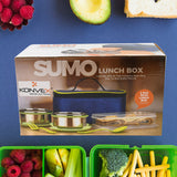 Sumo Lunch Box With Lunch Bag Plastic Lunch Box  Plastic Spoon Fork (2 Pc Set  With Lunch Box)