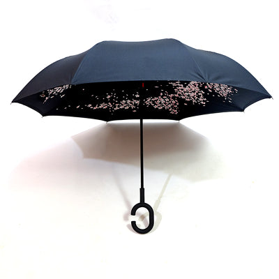 0233 Printed Travel Windproof Umbrella (Reverse Umbrella)