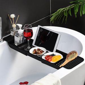 Retractable Bath Caddy Retractable Bathtub (78 Cm Long Adjust  1 Pc  With Brown Box)