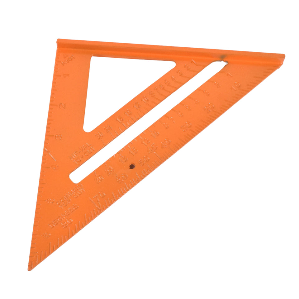 Double Side Scale Triangle  Ruler Measurement Hand Tool (1 Pc  Orange)