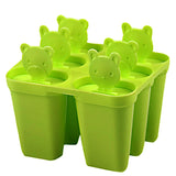 Plastic 6 Grid / Compartment Popsicle Ice Cream Mold (1 Pc)