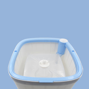 8162 Round Shape Mop Head  With 1 Pad Extra Clean Water Spin Mop With Separate Water Bucket Suitable For All Types Of Flooring Separates Dirty And Clean Water Wet