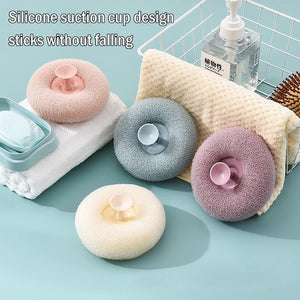 12626 Super Soft Bath Sponge Flower Suction Cup Bath Sponges For Shower Women Men Foam Loofah Sponge Exfoliating Bath Sponge Body Washer Reusable Loofah Massage Bath (1 Pc)