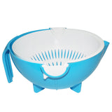 1093 Multi-functional Washing Fruits And Vegetables Bowl  Strainer With Handle