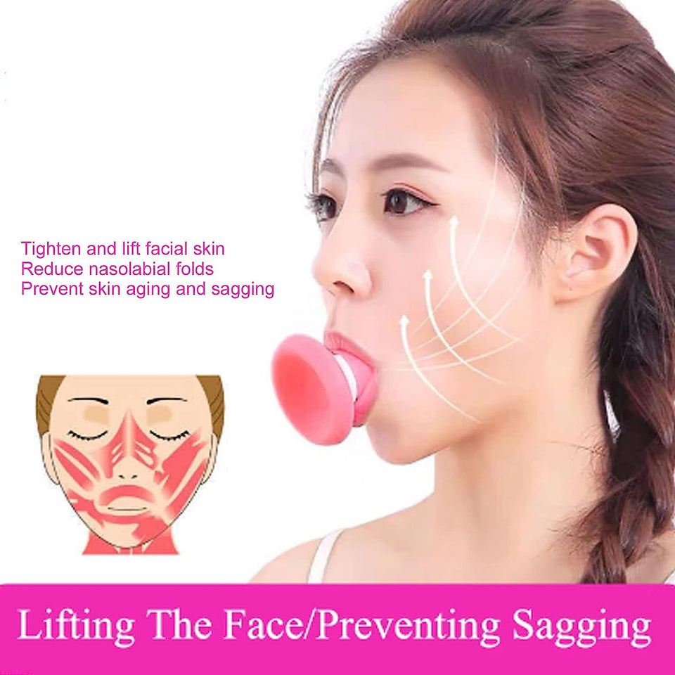 6104 Silicone Facial Jaw Exerciser Breathing Type Face Slimmer Breathing Type Face Slimmer Face Lift Inhaling  Exhaling Tool Look Younger And Healthier - Helps Reduce Stress And Cravings