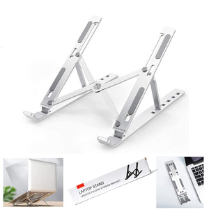 12874 Laptop Stand For Desk  Metal Portable Laptop Stand With 6 Adjustable Angles  Laptop Riser Phone And Tablet Stand  Compatible For All Laptop