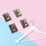 Self- Adhesive Hooks Heavy Duty Wall Hooks Hangers Stainless Steel Waterproof Sticky Hooks For Hanging Robe Coat Towel Kitchen Bathroom And.