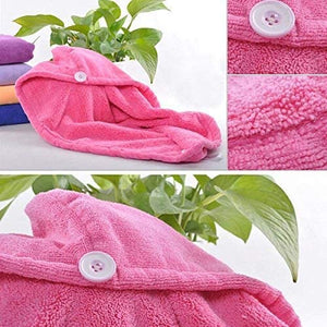 1408 Quick Turban Hair-drying Absorbent Microfiber Toweldry Shower Caps