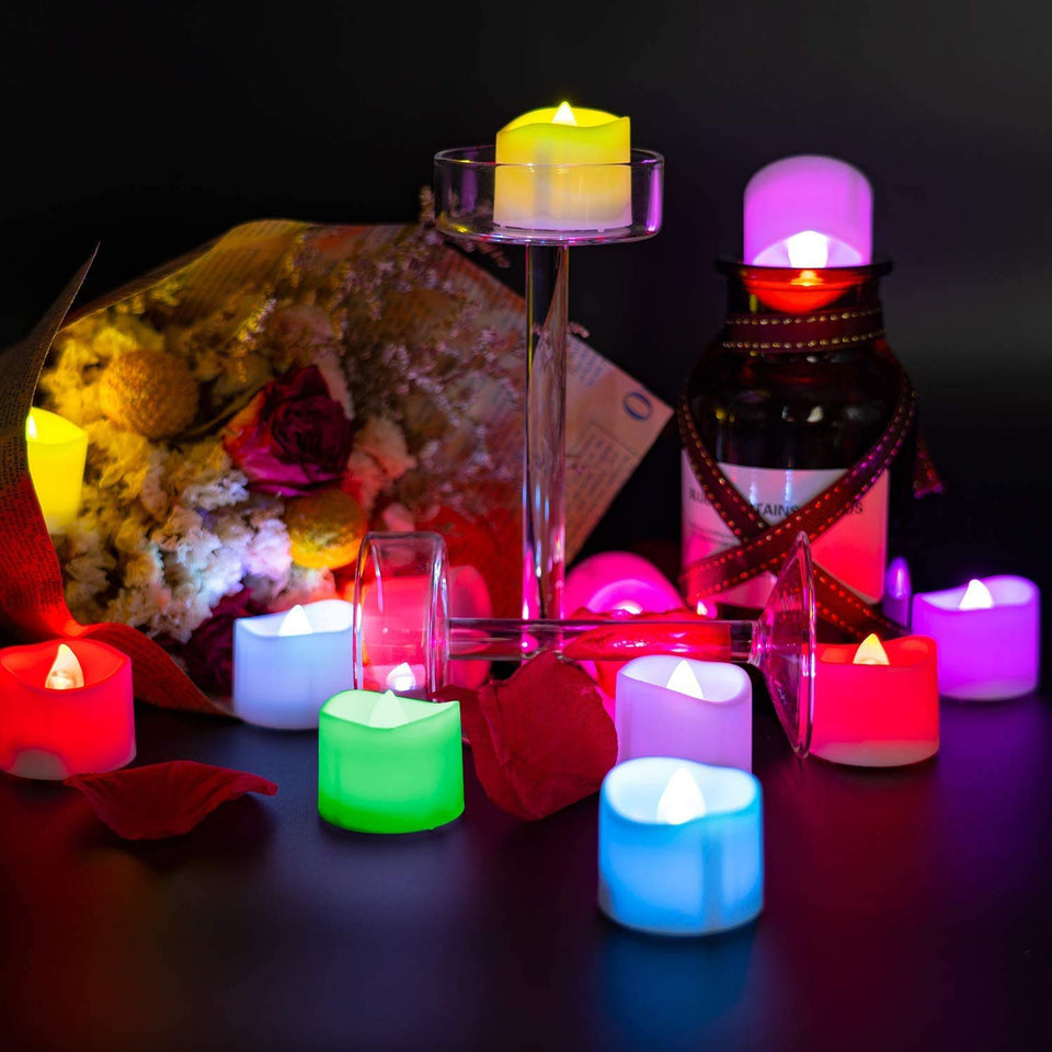 6430 1pc Festival Decorative - Led Tealight Candles  Battery Operated Candle Ideal For Party.