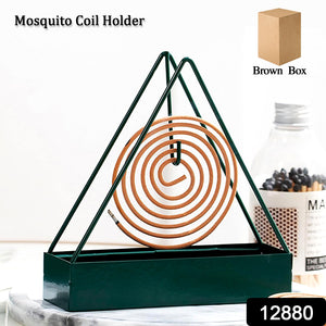 12880 Mosquito Coil Holder Frame Triangular Shape Iron Mosquito Incense Holder Mosquito Repellent Incense Holder Hanging Mosquito Repellent Outdoor Stylish Mosquito Repellent Incense Holder