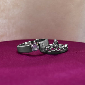 Special Couple Ring Set For Valentines Lovers