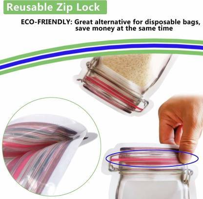 0855 Plastics Transparent Jar Shaped Stand-up Pouch With Zipper