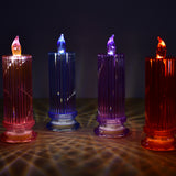 6243 Big Simple Candles For Home Decoration Crystal Candle Lights (Multicolor)