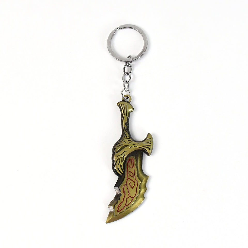 Metal God Of War Keychain (1 Pc)