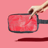 0845 Portable Travel Hand Pouchshaving Kit Bag For Multipurpose Use (Red)