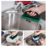 0222 Handle Scrubber Brush Widely Used By All Types Of Peoples For Washing Utensils And Stuffs In All Kinds Of Bathroom And Kitchen Places Etc.