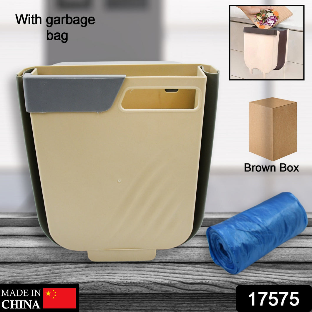 Hanging Trash Can For Kitchen Cabinet Door Small Collapsible Foldable Waste Bins Hanging Trash Holder For Bathroom Bedroom Office Car Portable