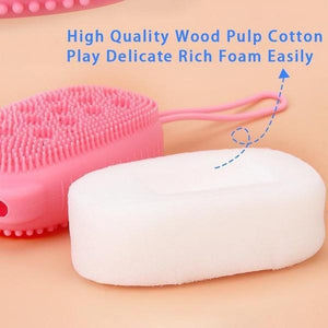 1448 Silicone Bubble Bath Spa Super Soft Body Scrubbing Brush