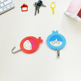 Multipurpose Strong Hook Self-adhesive Hooks For Wall Heavy Plastic Hook Sticky Hook Household For Home  Decorative Hooks Bathroom  All Type Wall Use Hook  Suitable For Bathroom Kitchen Office (2 Pc Set)