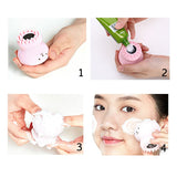 1671 Facial Cleansing Brushes Cute Octopus Shape Silicone Face Scrubber Massager Skincare Tool (1pc)