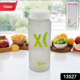 Outdoor Sport Glass water bottle (450 ML Approx / Mix Color / Design)