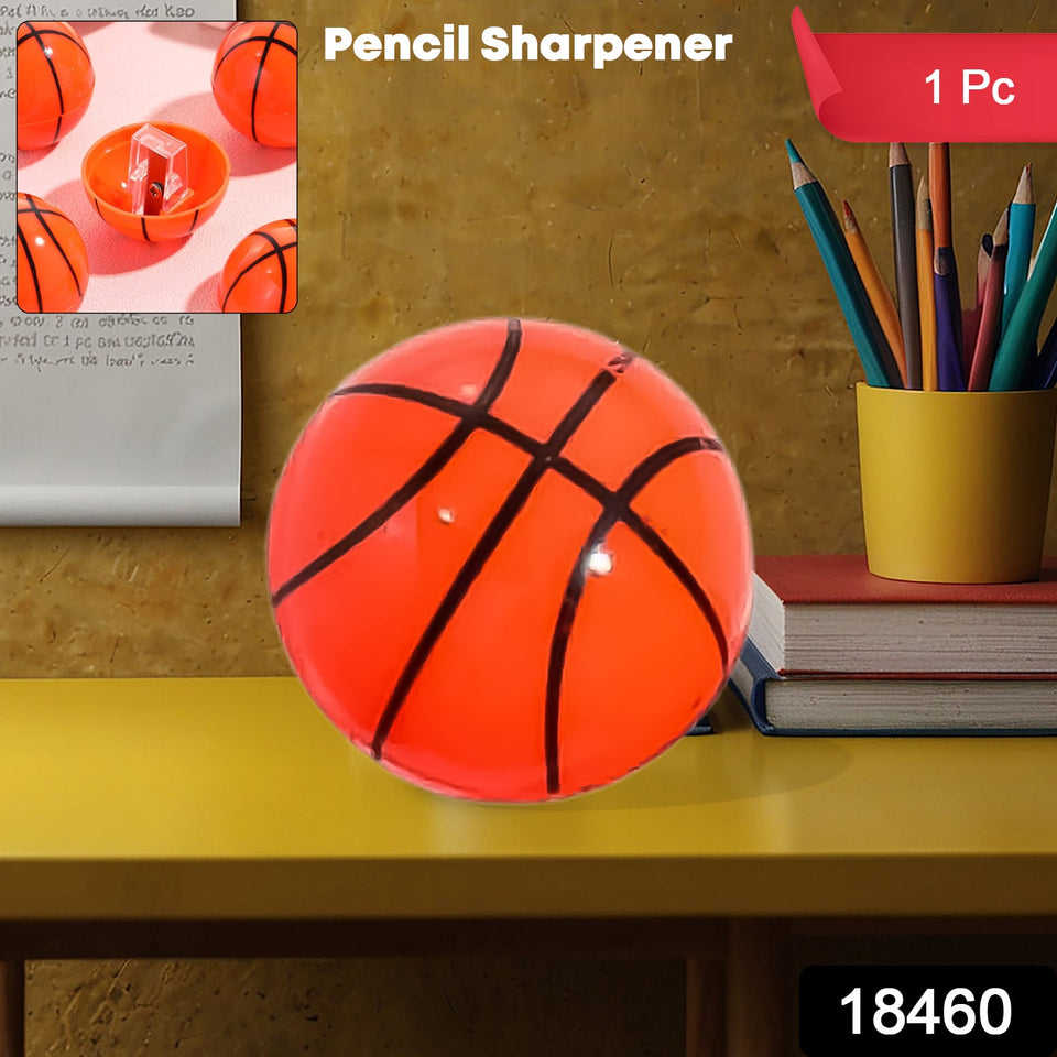 Round Basketball Shaped Pencil Sharpener (1 Pc)