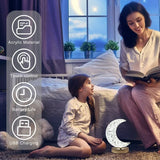 12570 Crystal Table Lamp  Moon Shape Touch Control Lamp With 3 Color  Metal Bedside Lamp For Kids Bedroom Romantic Desktop Nightstand  Stepless Dimming Usb Charging Touch Night Light