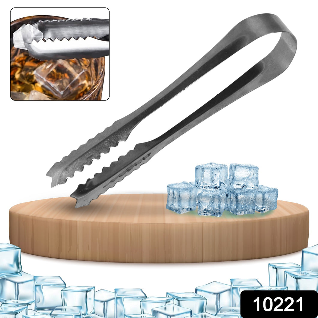 Stainless Steel Tong For Lifting Ice Cubes Sugar Cubes  Serving Tongs (13 Cm  1 Pc)