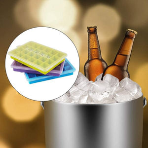 1144  Silicone Ice Cube Trays 24 Cavity Per Ice Tray Multicolour