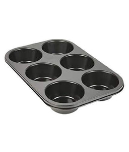 2210 Non-stick Reusable Cupcake Baking Slot Tray For 6 Muffin Cup