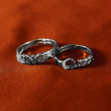 KING QUEEN NAME DESIGNED COUPLE RINGS